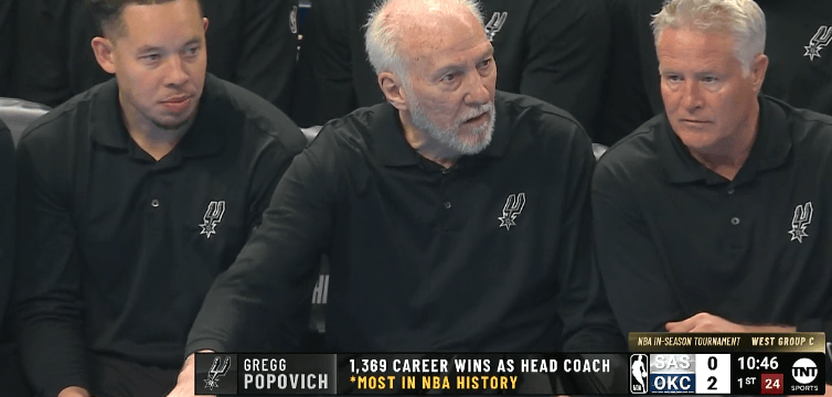 波波维奇成为NBA主教练常规赛胜场数最多的传奇