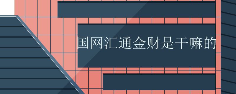 国网汇通金财是干嘛的