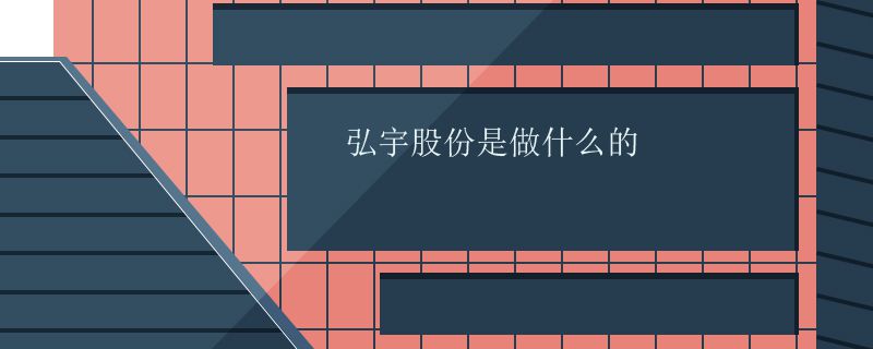 弘宇股份是做什么的