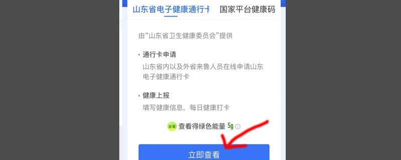 支付宝健康码怎么出示