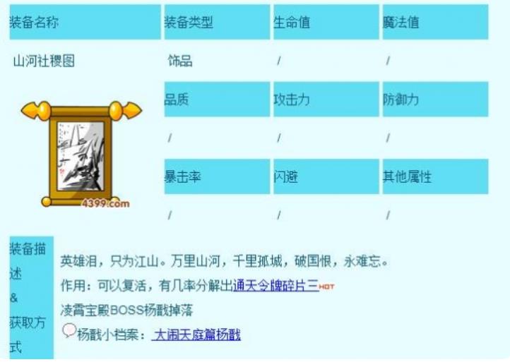 造梦西游3山河社稷图有啥用 造梦西游3山河社稷图作用介绍