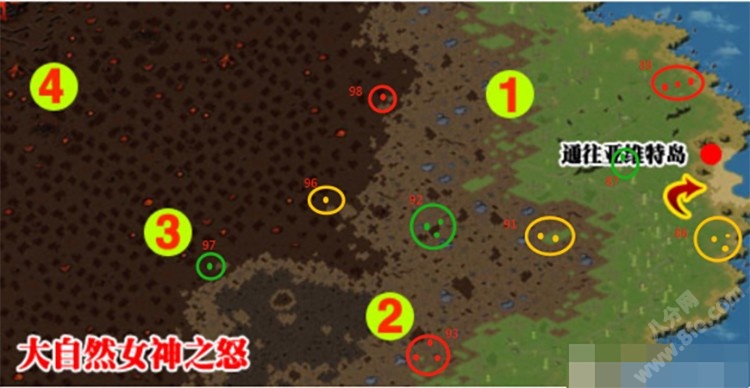 魔域海岛boss分布图 魔域boss坐标地点及刷新时间