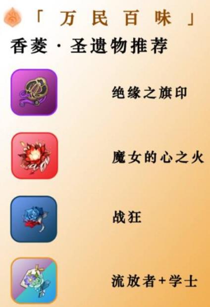 原神香菱适合用什么圣遗物 原神香菱圣遗物最新搭配攻略