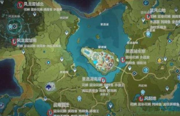 原神钓鱼地点有哪些 原神钓鱼地点分布图及时间大全