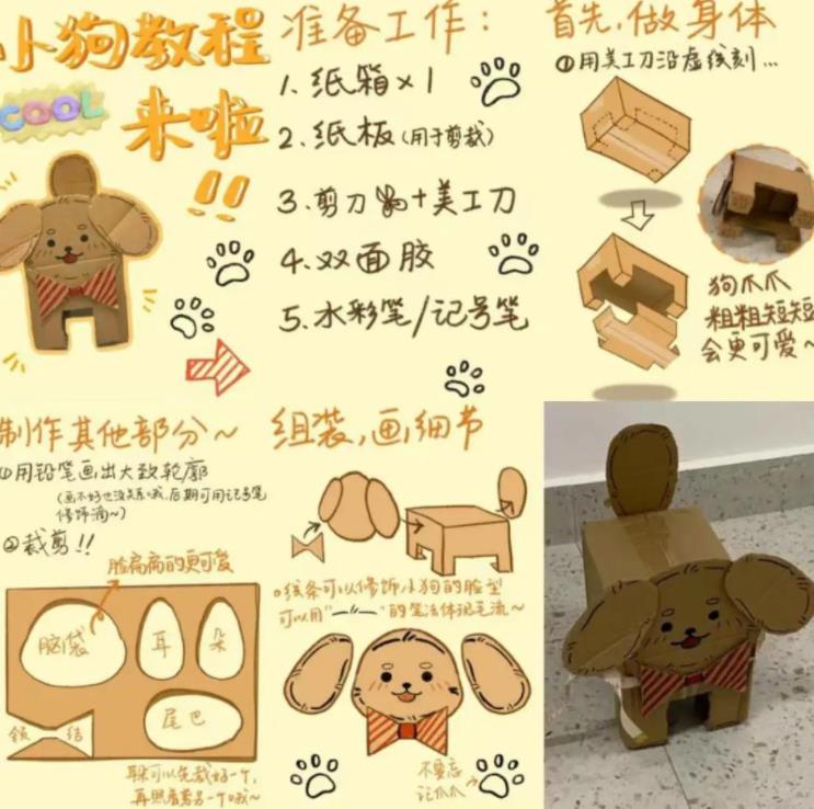 纸箱小狗是什么梗 纸箱小狗的做法介绍