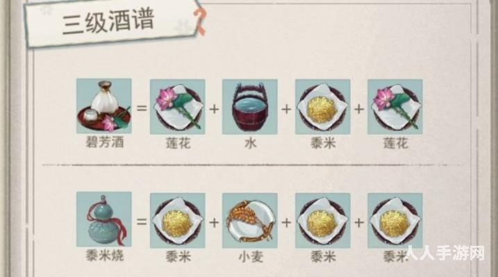 江湖悠悠中酒谱配方是什么 江湖悠悠酒谱大全