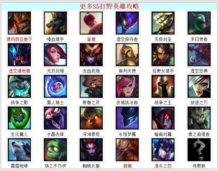 LOL S5蝎子打野天赋符文出装攻略 insec打野蝎子英雄简介