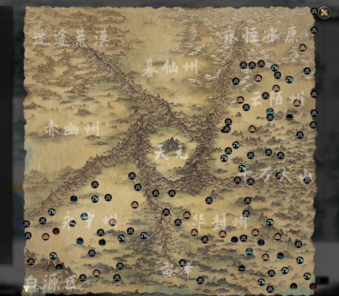 鬼谷八荒地图全貌长什么样 鬼谷八荒地图全貌一览(完整图)