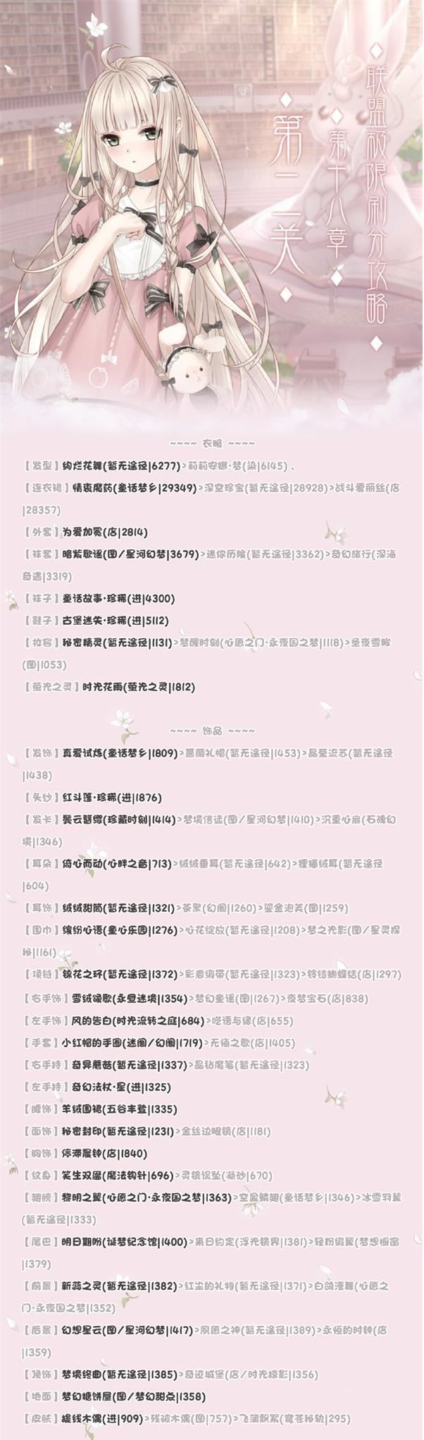 奇迹暖暖联盟委托18章怎么通关？奇迹暖暖联盟委托18章攻略大全