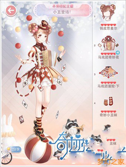 怎样开展小丑男打扮的配搭?奇迹暖暖小丑登场搭配攻略