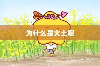 为什么是火土呢