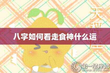 八字如何看走食神什么运
