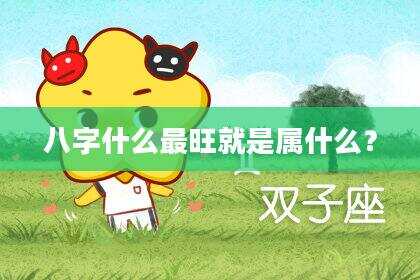八字什么最旺就是属什么？