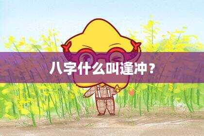 八字什么叫逢冲？