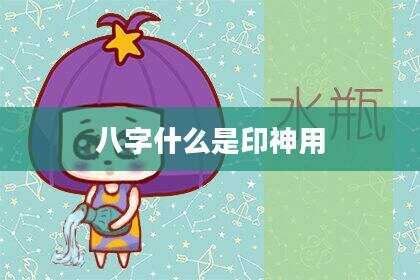 八字什么是印神用