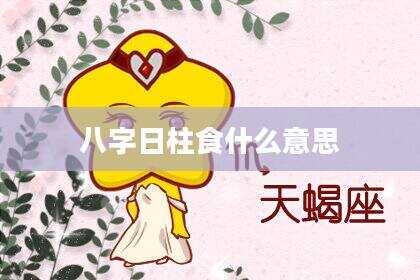 八字日柱食什么意思