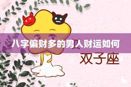 八字偏财多的男人财运如何