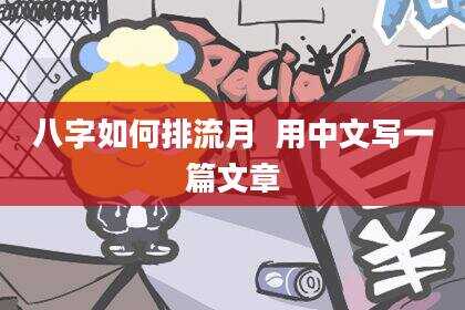 八字如何排流月  用中文写一篇文章