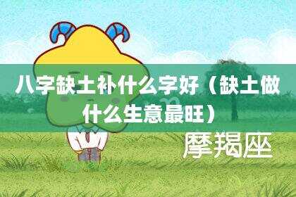 八字缺土补什么字好（缺土做什么生意最旺）