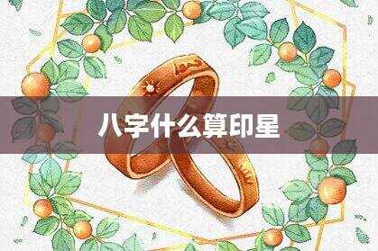 八字什么算印星