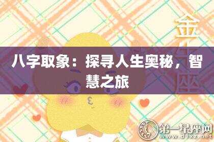 八字取象：探寻人生奥秘，智慧之旅