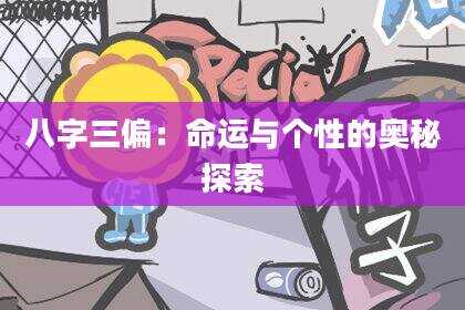 八字三偏：命运与个性的奥秘探索