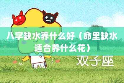 八字缺水养什么好（命里缺水适合养什么花）