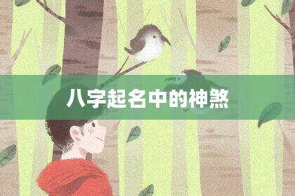 八字起名中的神煞