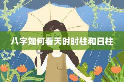 八字如何看天时时柱和日柱