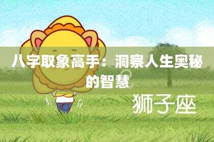 八字取象高手：洞察人生奥秘的智慧