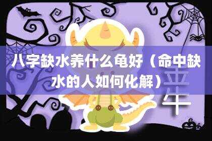 八字缺水养什么龟好（命中缺水的人如何化解）