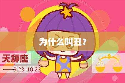 为什么叫丑？
