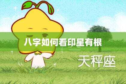 八字如何看印星有根