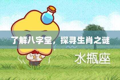 了解八字堂，探寻生肖之谜