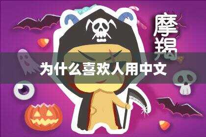 为什么喜欢人用中文