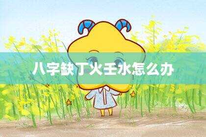 八字缺丁火壬水怎么办