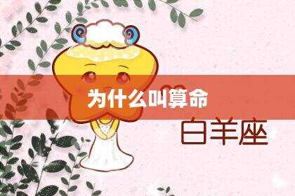 为什么叫算命
