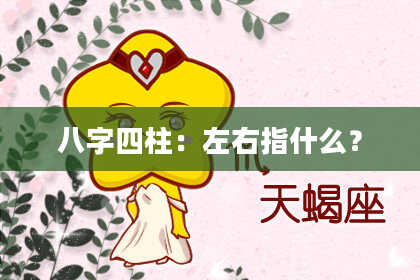八字四柱：左右指什么？