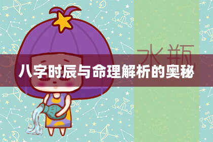 八字时辰与命理解析的奥秘