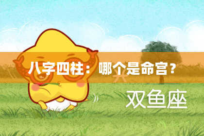 八字四柱：哪个是命宫？