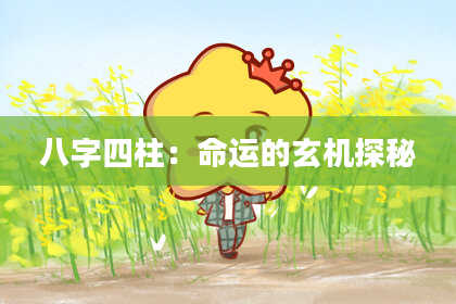 八字四柱：命运的玄机探秘