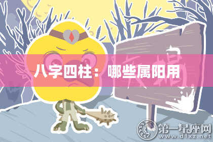 八字四柱：哪些属阳用