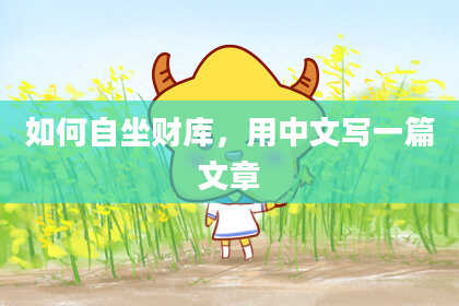 如何自坐财库，用中文写一篇文章
