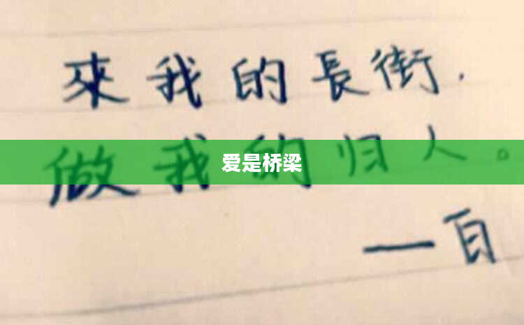 爱是桥梁