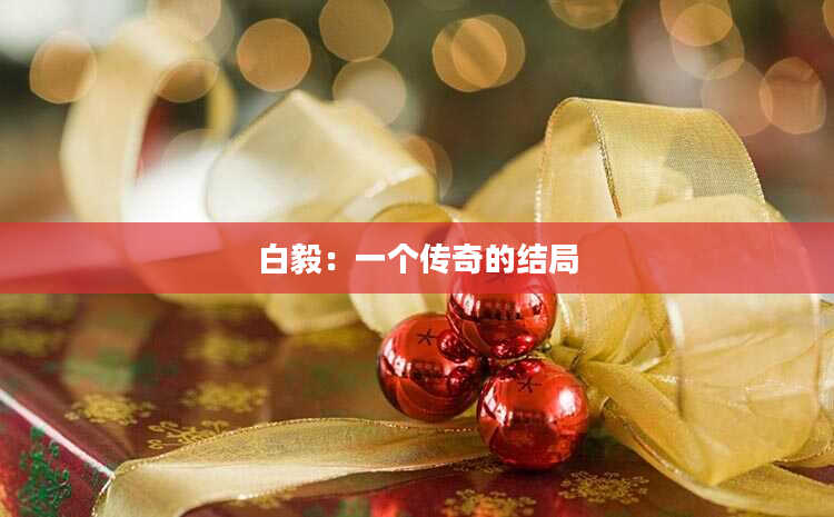 白毅：一个传奇的结局